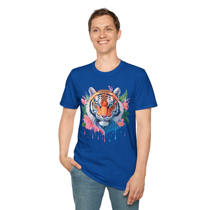 Tiger Shirt Unisex Animal Tee Softstyle Gildan 64000 Cotton Tee