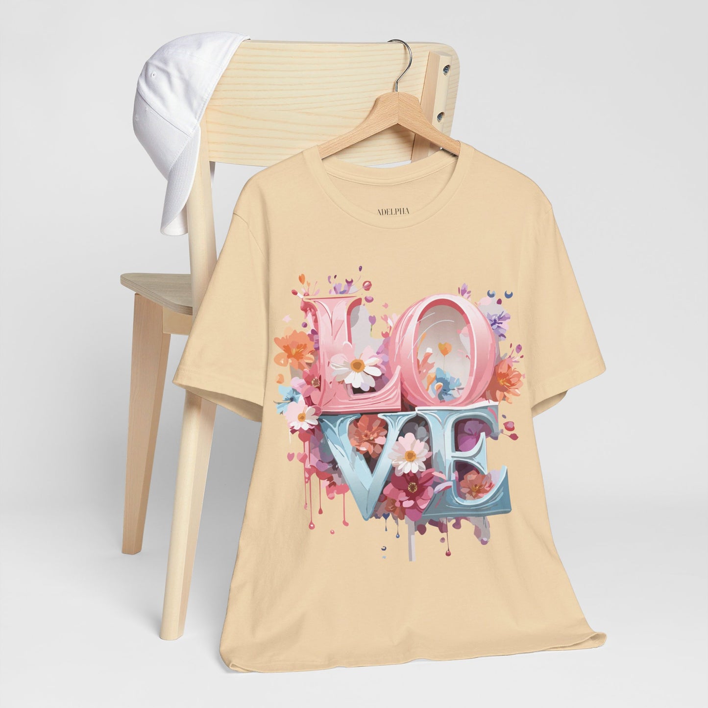 T-Shirt aus natürlicher Baumwolle – Love Story-Kollektion