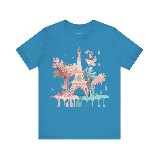 Natural Cotton Tee Shirt - Beautiful Places Collection - Paris