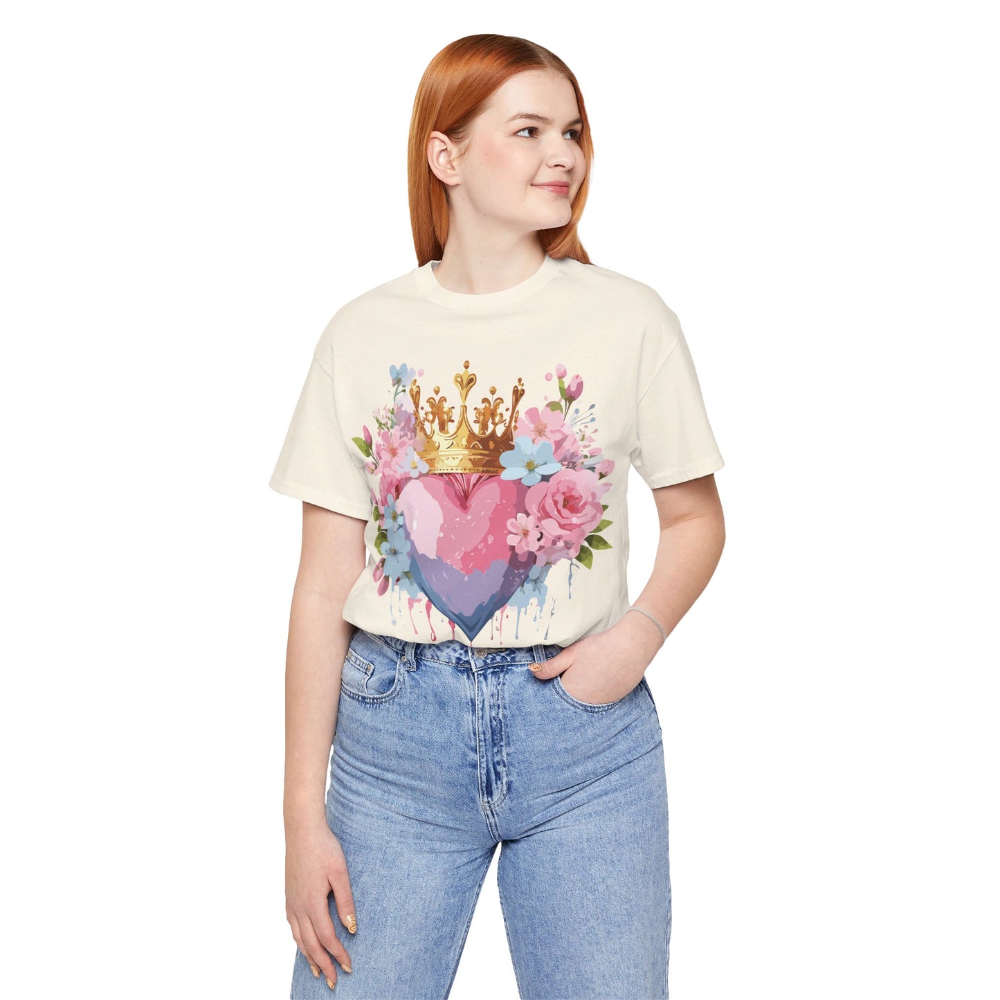 Natural Cotton Tee Shirt - Love story Collection