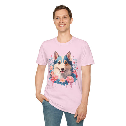Dog Shirt Unisex Animal Tee Softstyle Cotton Lightweight Breathable
