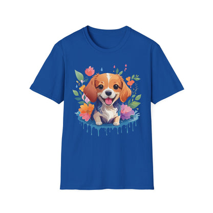 Dog Shirt Animal Print Tee Unisex Gildan Softstyle 64000 Cotton Tee