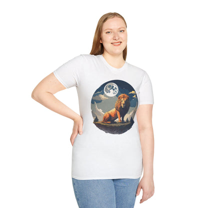 Lion Shirt Unisex Animal Tee Softstyle 64000 100 Percent Ring-Spun Cotton