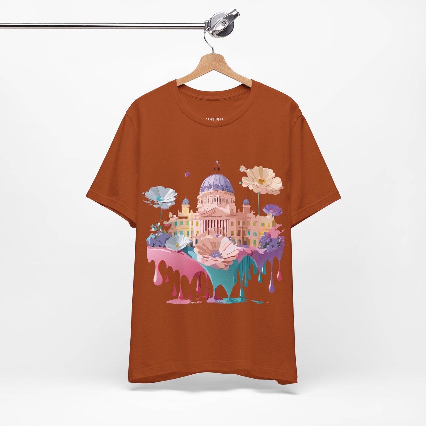 Natural Cotton Tee Shirt - Beautiful Places Collection - Madrid