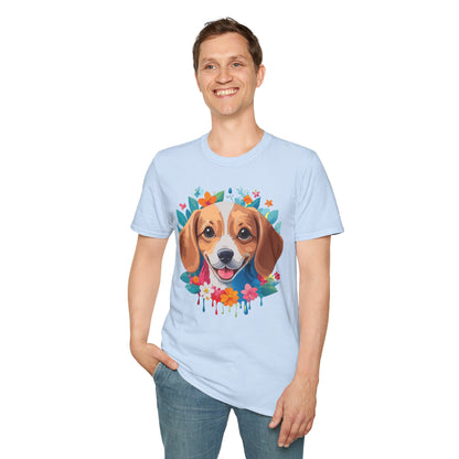 Unisex Dog Shirt Animal Tee Gildan Softstyle 64000 Cotton Tee