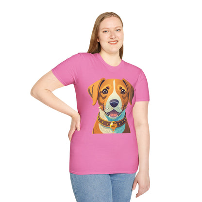 Dog Shirt Unisex Animal Tee Gildan Softstyle 64000 Cotton Tee