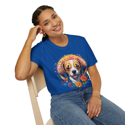 Dog Shirt Unisex Animal Tee Gildan 64000 Softstyle Ring Spun Cotton