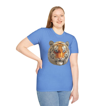 Unisex Tiger Shirt Animal Print Tee Gildan Softstyle Cotton Quality