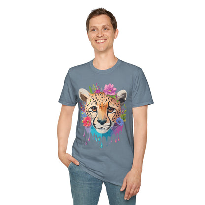 Cheetah Print Unisex Softstyle T Shirt Gildan 64000 Tee For Everyday Comfort