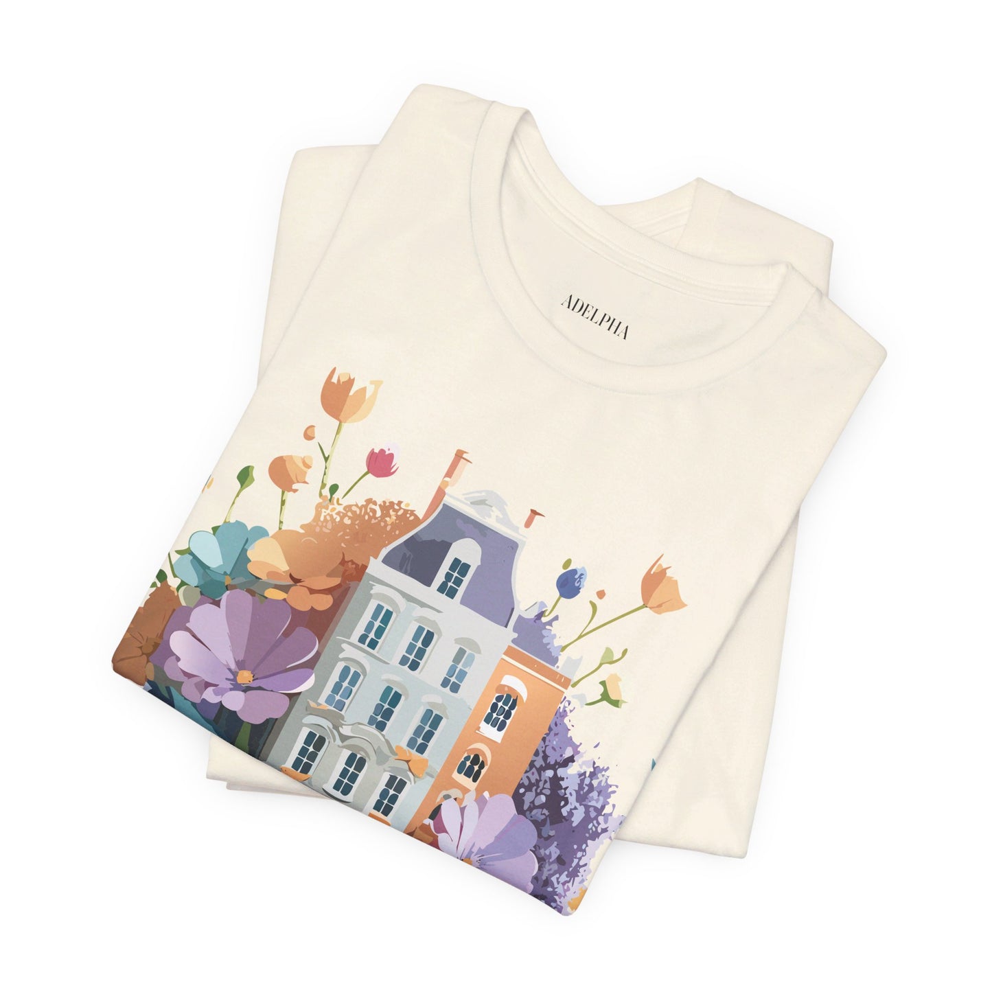 Natural Cotton Tee Shirt - Beautiful Places Collection - Amsterdam