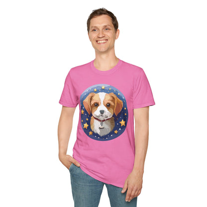 Unisex Dog Shirt Animal Print Tee Gildan Softstyle 64000 Cotton