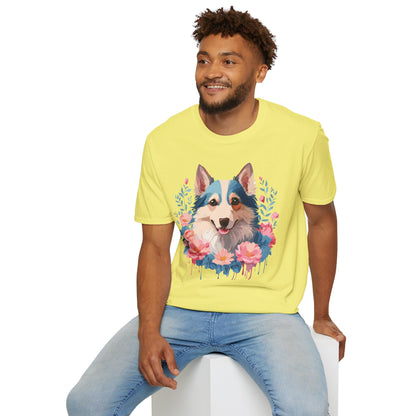 Dog Shirt Unisex Animal Tee Softstyle Cotton Lightweight Breathable