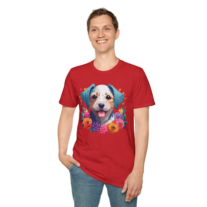 Dog Shirt Unisex Animal Short Sleeve Tee Gildan Softstyle 64000 Cotton Tee