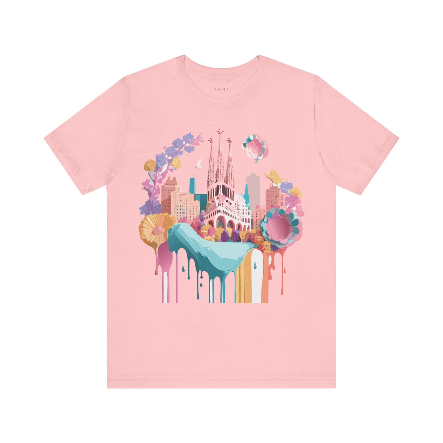 T-Shirt aus natürlicher Baumwolle – Kollektion „Beautiful Places“ – Barcelona