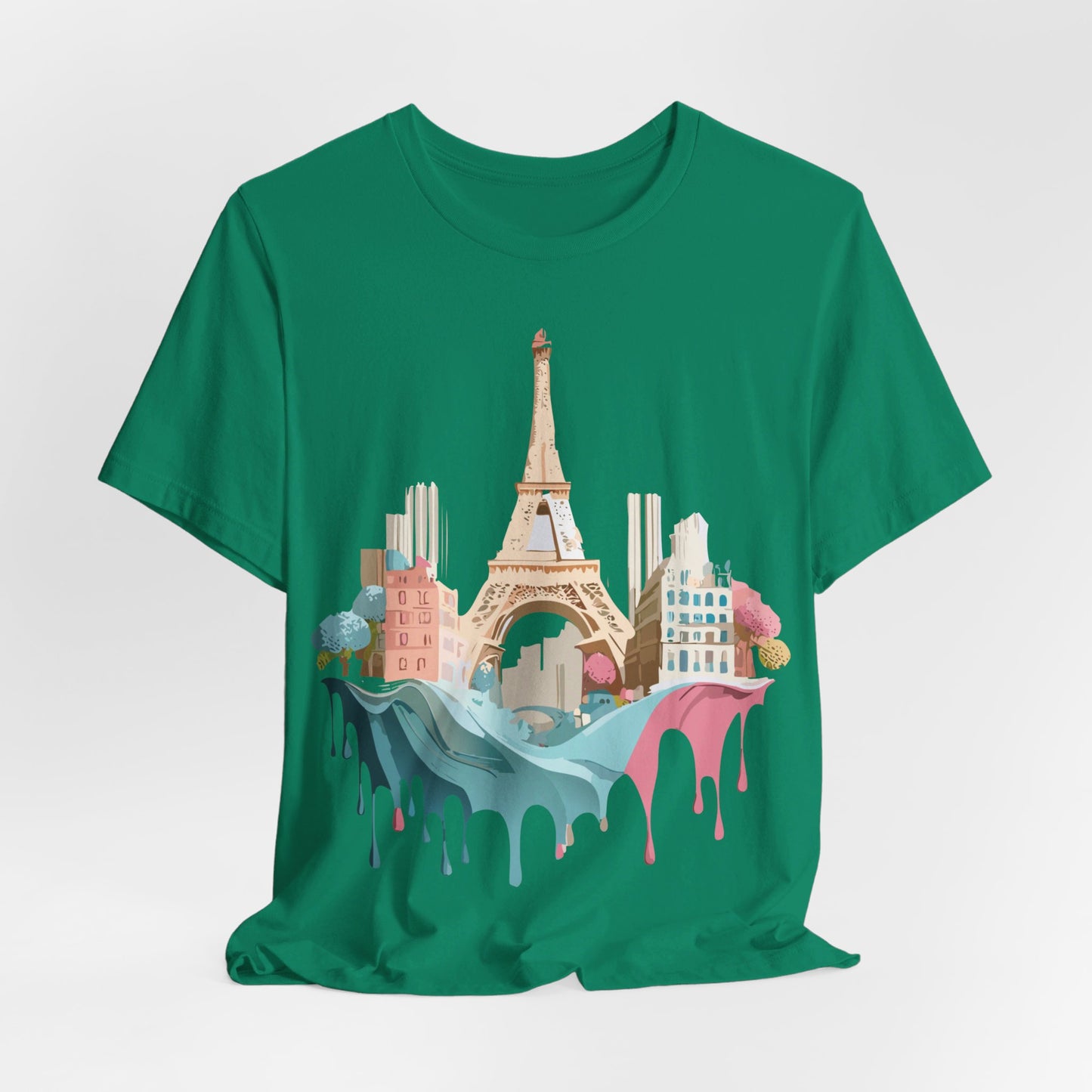 Natural Cotton Tee Shirt - Beautiful Places Collection - Paris