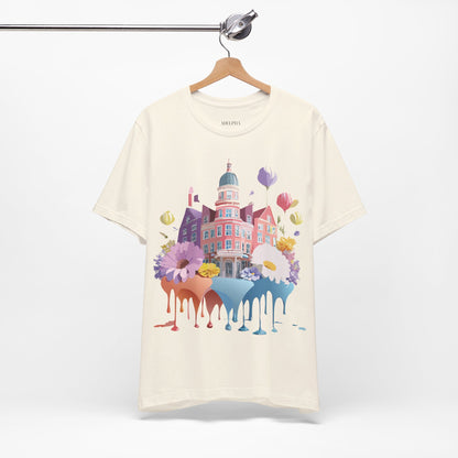 Natural Cotton Tee Shirt - Beautiful Places Collection - Amsterdam Printify