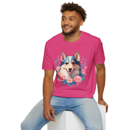 Dog Shirt Unisex Animal Tee Softstyle Cotton Lightweight Breathable
