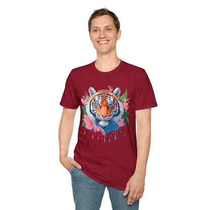 Tiger Shirt Unisex Animal Tee Softstyle Gildan 64000 Cotton Tee