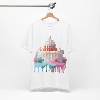 Natural Cotton Tee Shirt - Beautiful Places Collection - Rome Printify