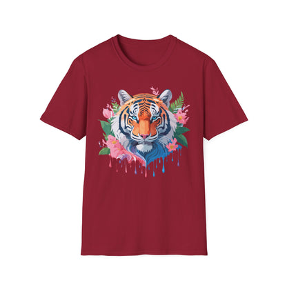 Tiger Shirt Unisex Animal Tee Softstyle Gildan 64000 Cotton Tee