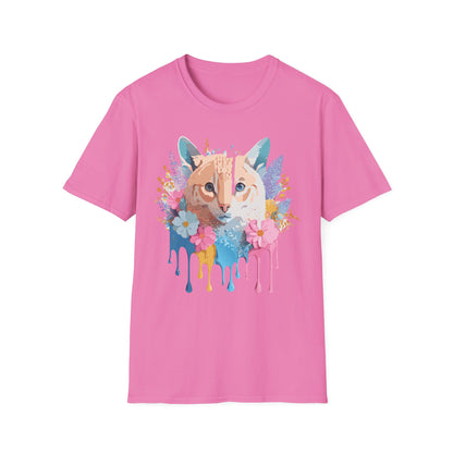Unisex Cat Shirt Softstyle Tee 100 Percent Ring Spun Cotton Gildan 64000