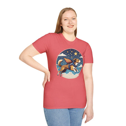 Dog Shirt Unisex Animal Print Tee Hundred Percent Cotton Softstyle Gildan 64000