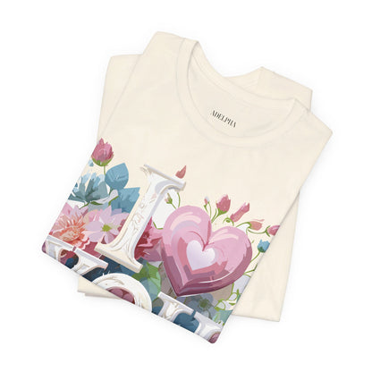 Natural Cotton Tee Shirt - Love story Collection Printify