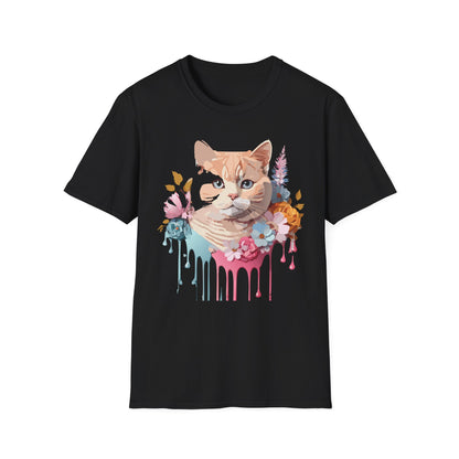 Cat Shirt Unisex Kitten Tee Softstyle Gildan 64000 Cotton Tee