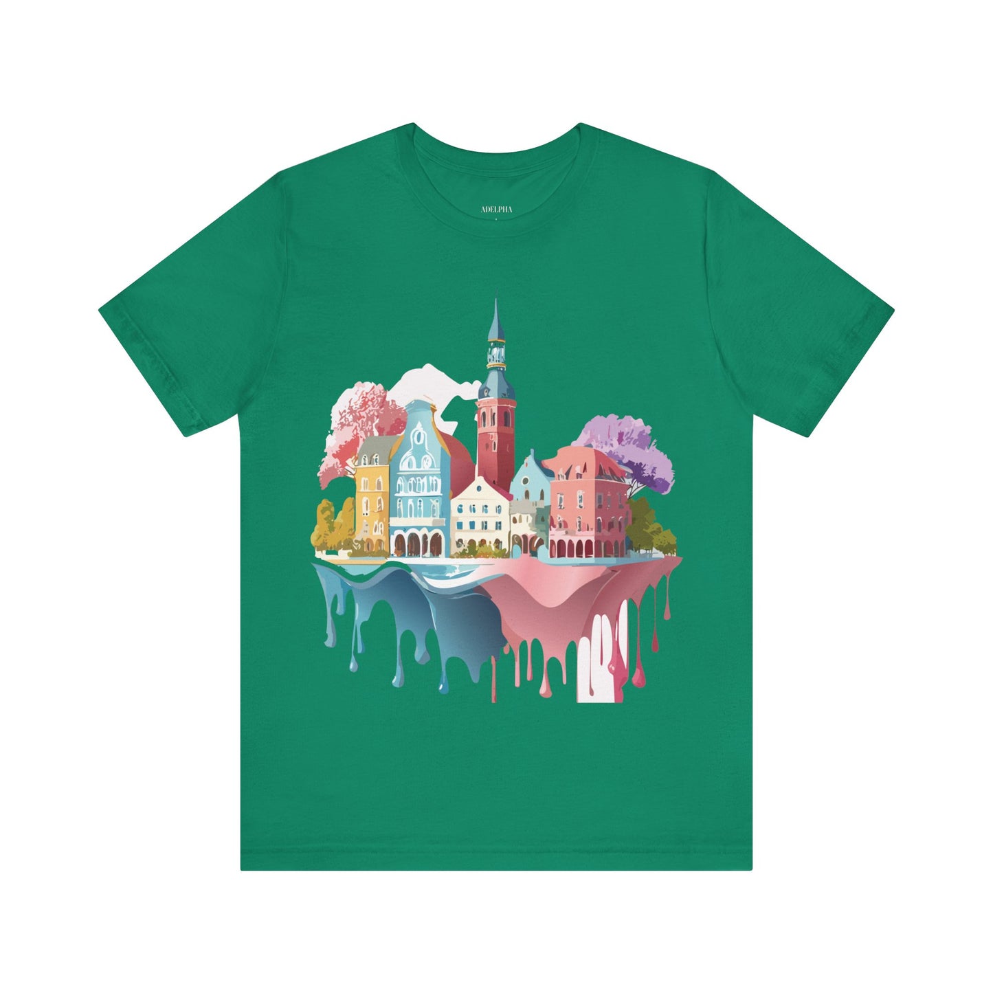 Natural Cotton Tee Shirt - Beautiful Places Collection - Warnemünde and Rostock - Germany