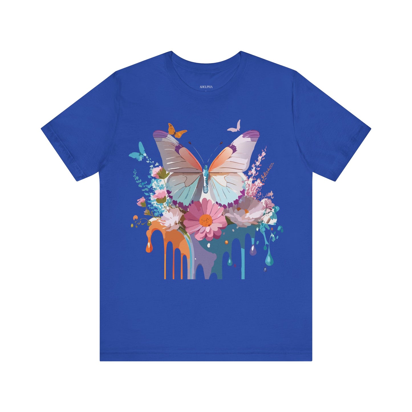 T-shirt en coton naturel avec papillon