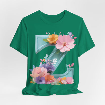 Natural Cotton Tee Shirt - Letters Collection - Z Printify