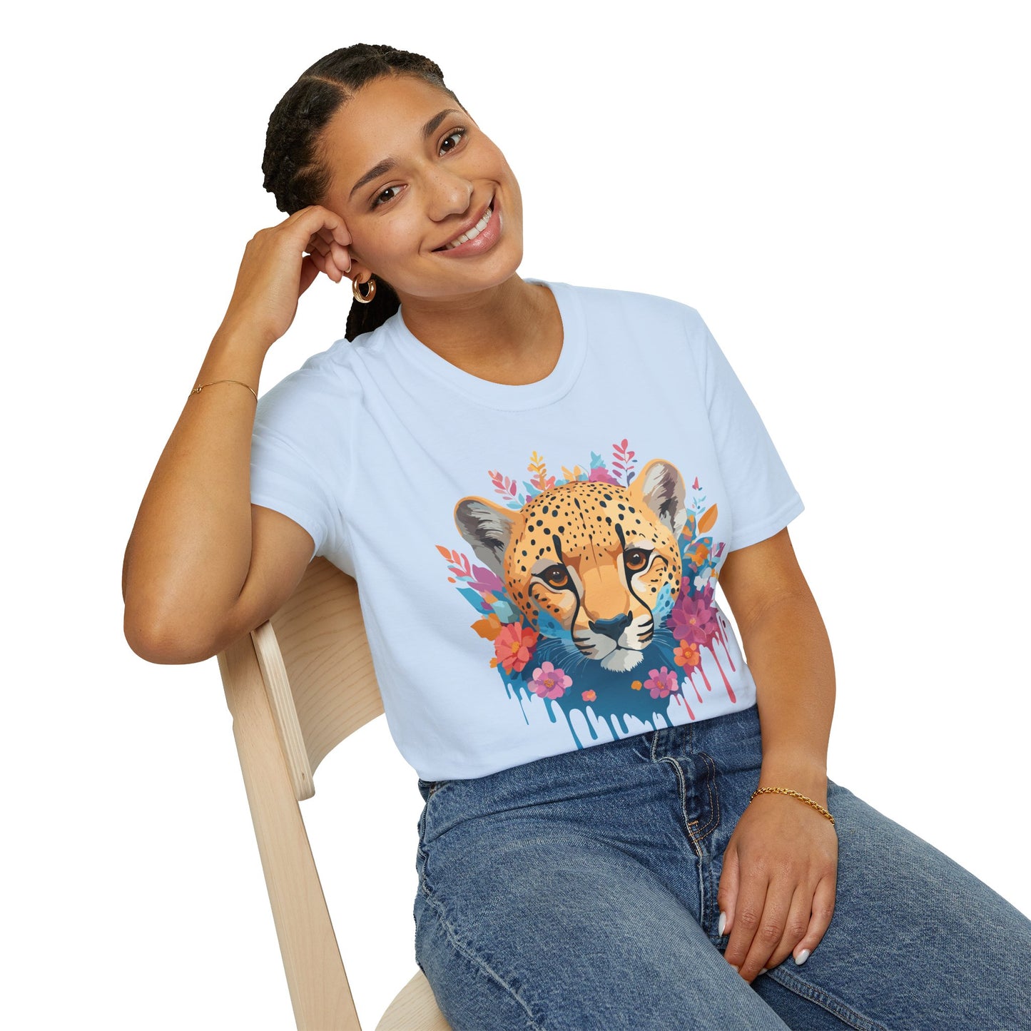 Cheetah Shirt, Shirt with Cheetah, Cheetah Tee, Shirt with Animals