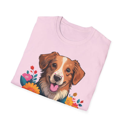 Dog Shirt Unisex Animal Tee Short Sleeve Gildan Softstyle 64000 Cotton Tee