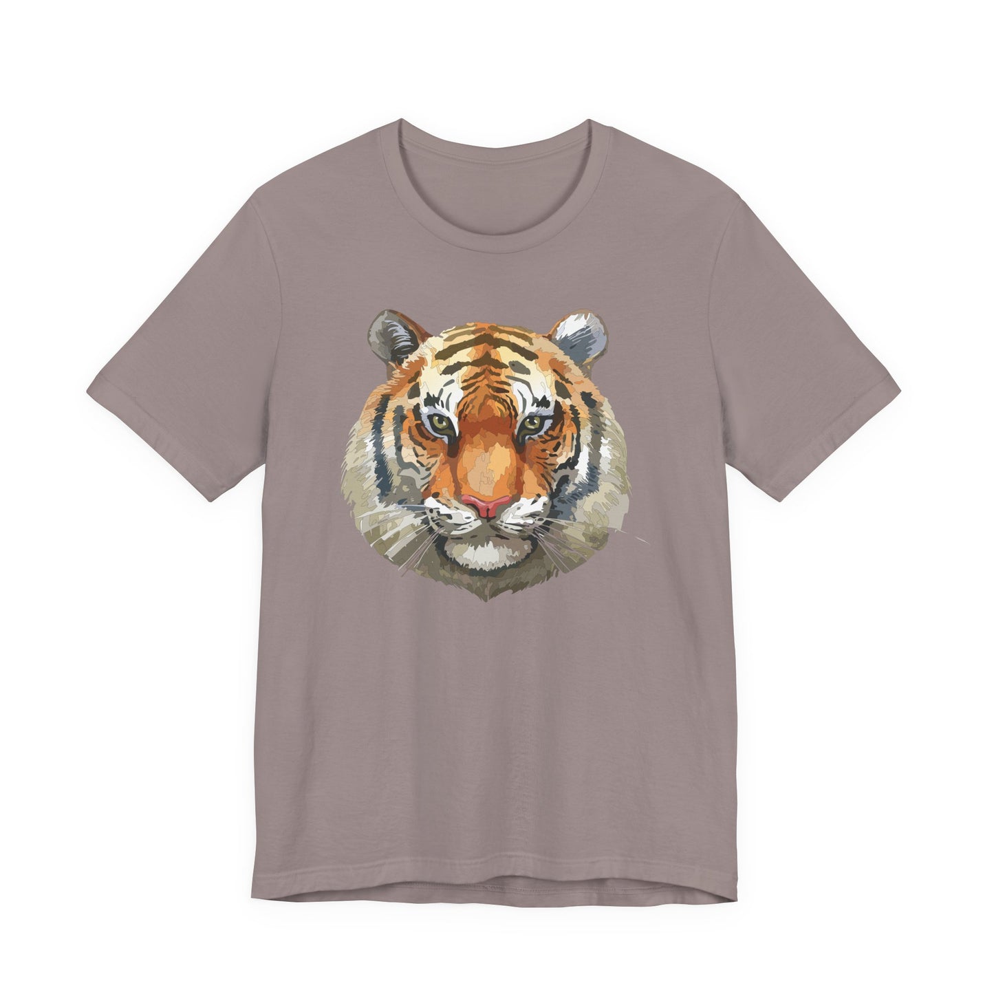 Wild Tiger Face Graphic T-Shirt Unisex Cotton Animal Design Wildlife Tee 1