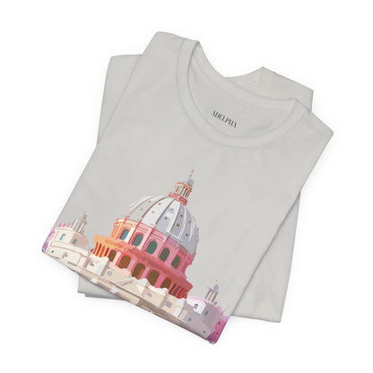 Natural Cotton Tee Shirt - Beautiful Places Collection - Rome Printify