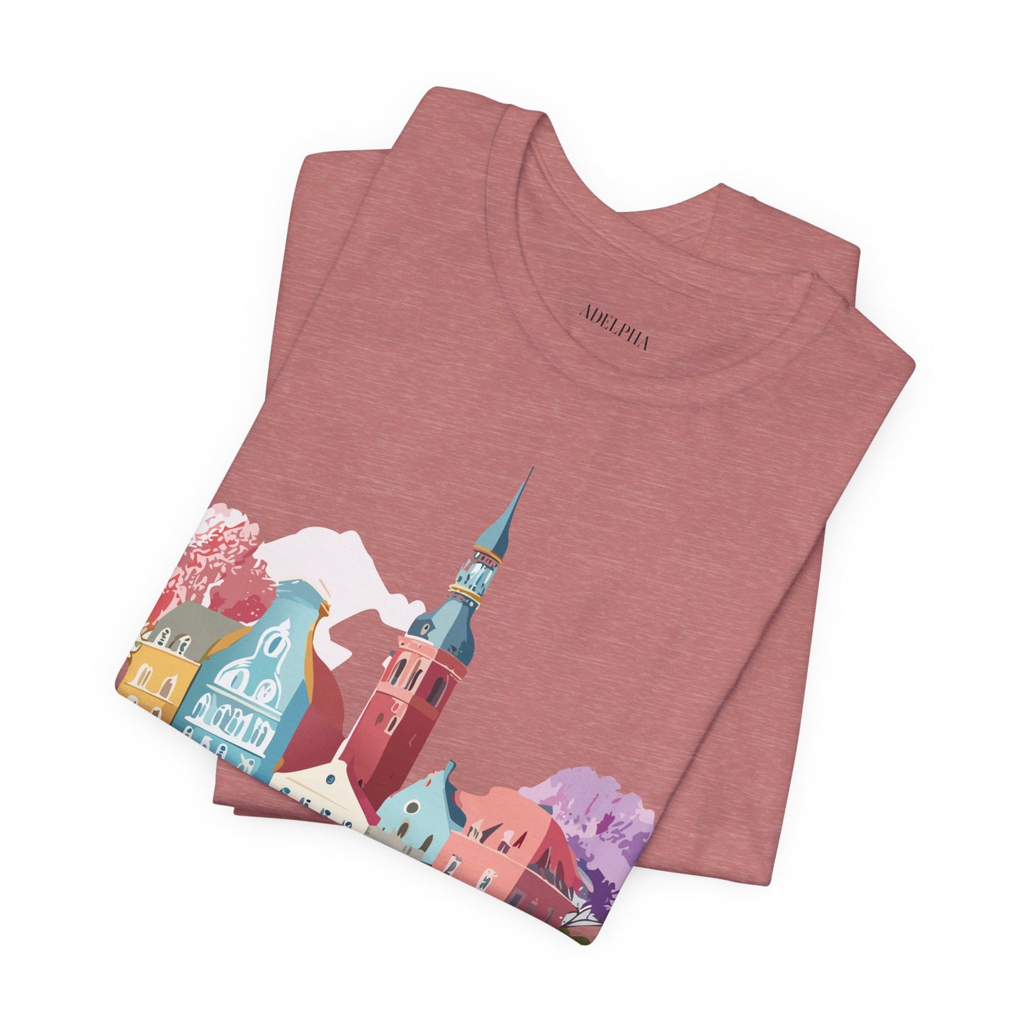 Natural Cotton Tee Shirt - Beautiful Places Collection - Warnemünde and Rostock - Germany