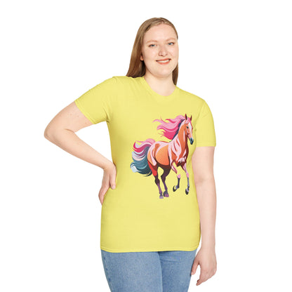 Horse Shirt Gildan Softstyle Tee Unisex 100 Percent Ring Spun Cotton