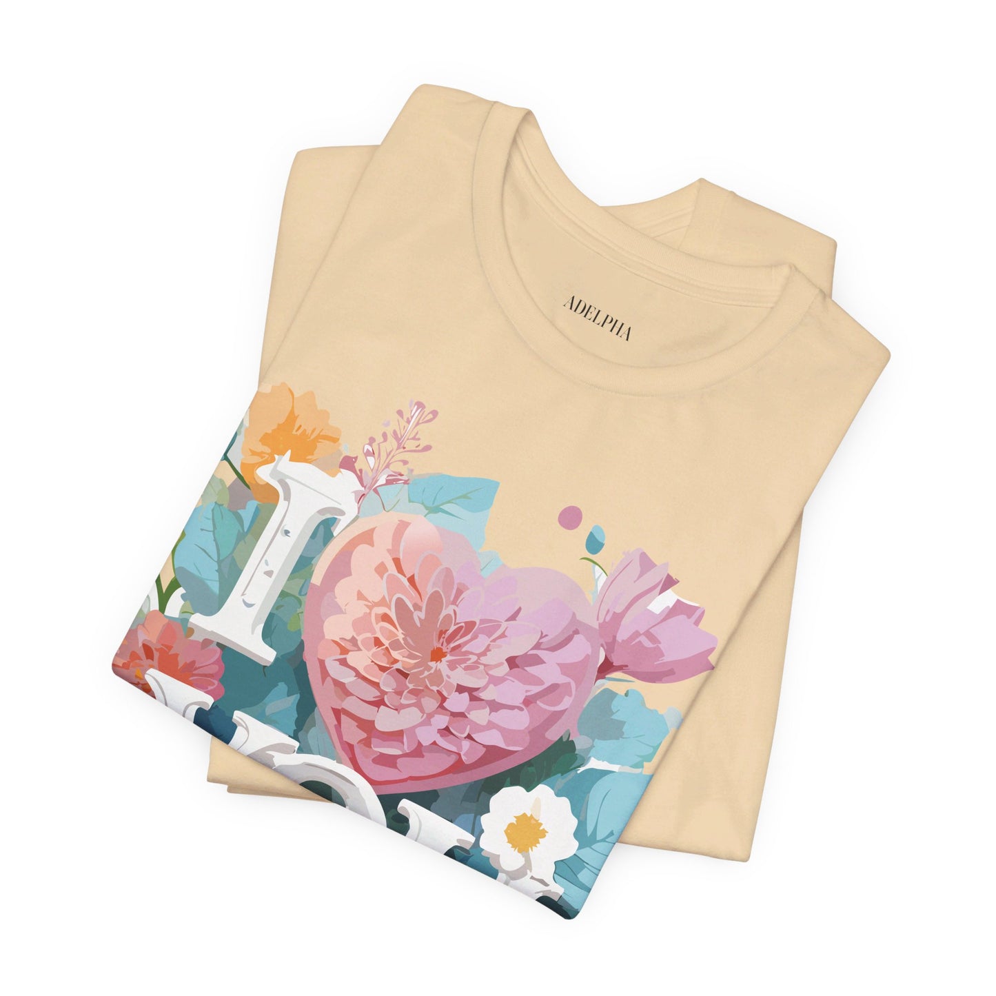 Natural Cotton Tee Shirt - Love story Collection