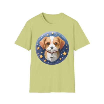 Unisex Dog Shirt Animal Print Tee Gildan Softstyle 64000 Cotton