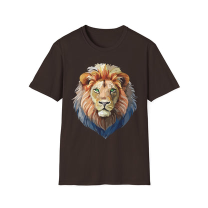 Lion Shirt Unisex Animal Tee Gildan Softstyle 64000 Cotton Comfort