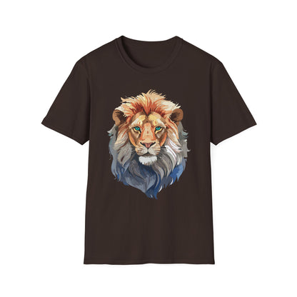 Lion Shirt Unisex Animal Tee Gildan Softstyle 64000 Cotton Tee