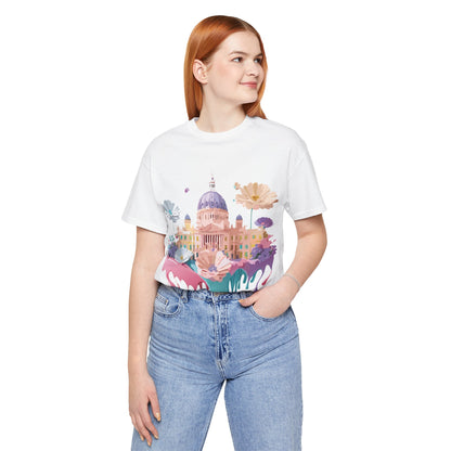 Natural Cotton Tee Shirt - Beautiful Places Collection - Madrid Printify