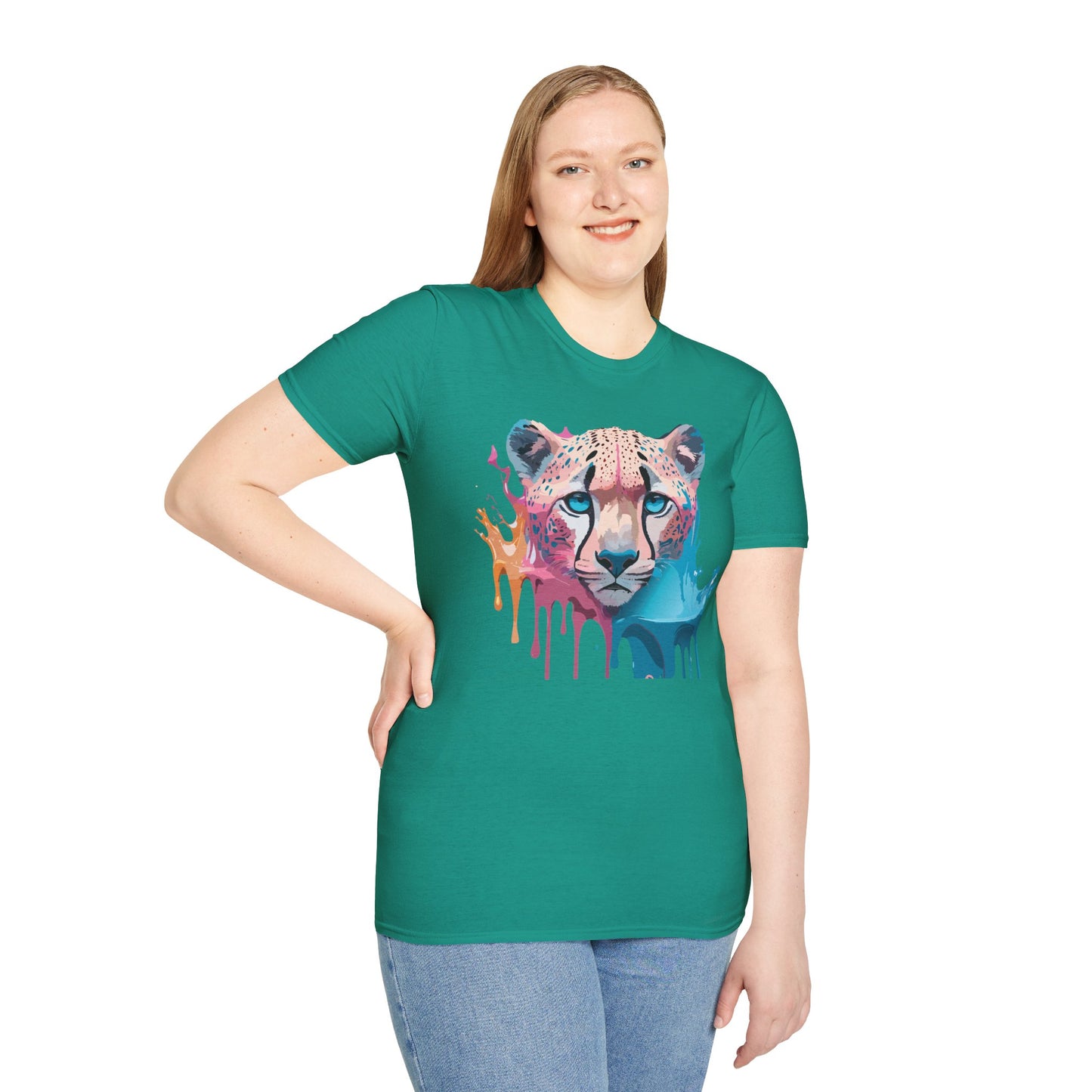 Cheetah Shirt, Shirt with Cheetah, Cheetah Tee, Shirt with Animals
