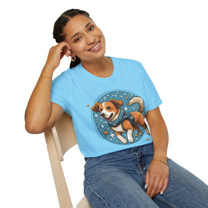 Unisex Dog And Animal Print Shirt Gildan Softstyle 64000 Tee