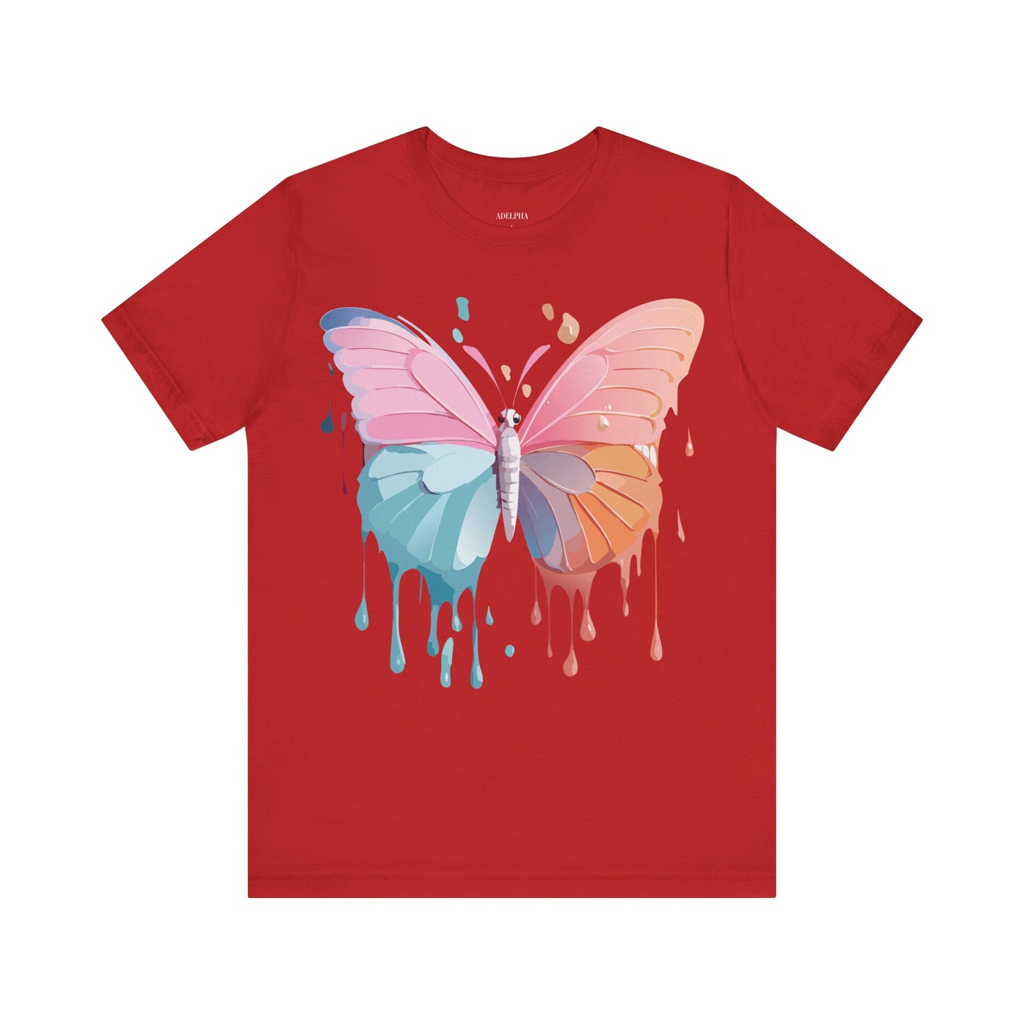 T-shirt en coton naturel avec papillon