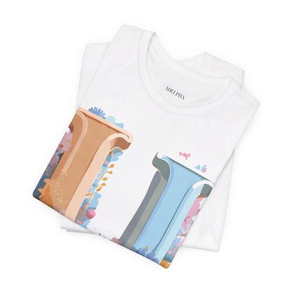 Natural Cotton Tee Shirt - Letters Collection - U Printify