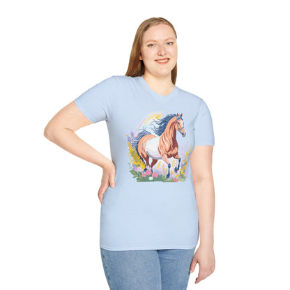 Horse Shirt Unisex Gildan Softstyle Tee 100 Ring Spun Cotton