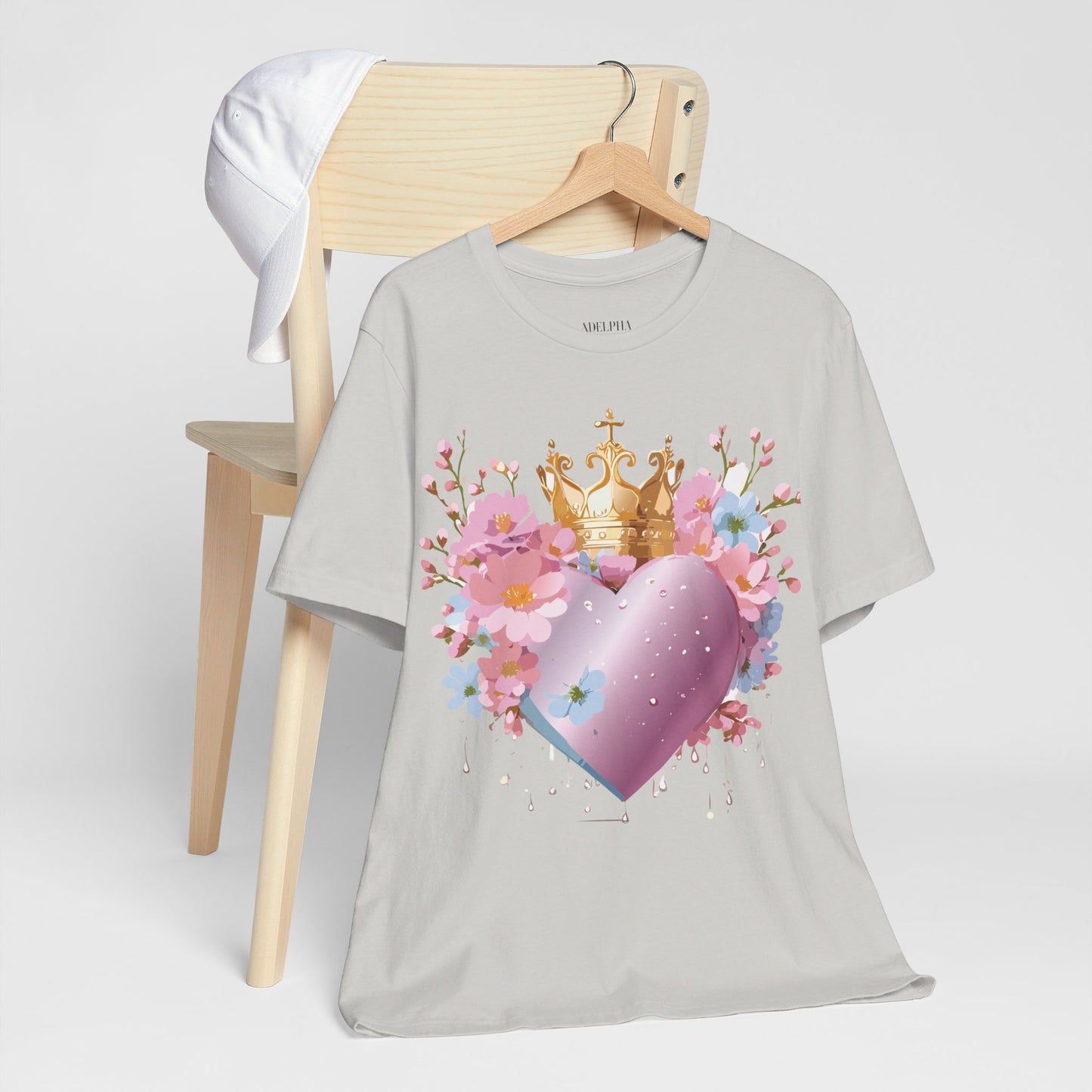 T-Shirt aus natürlicher Baumwolle – Love Story-Kollektion