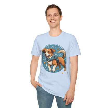 Unisex Dog And Animal Print Shirt Gildan Softstyle 64000 Tee
