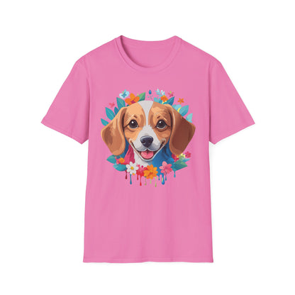 Unisex Dog Shirt Animal Tee Gildan Softstyle 64000 Cotton Tee